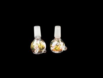 14 MM GOLD ART THREAD HANDMADE BOWL
