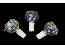 14MM/40 Gr DOUBLE GLASS FANCY HERB BOWL