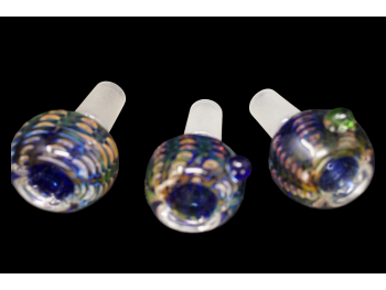 14MM/40 Gr DOUBLE GLASS FANCY HERB BOWL