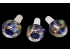 14MM/40 Gr DOUBLE GLASS FANCY HERB BOWL
