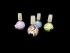 14MM MILKY COLORED STRIPED BOWL