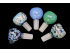 14MM COLOR TUBE AND HONEYCOMB ART HERB BOWLS