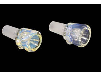 19MM-42 Gr GOLD/SILVER FUMED HIGH END HERB BOWLS