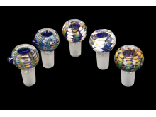19 MM/45 Gr DOUBLE GLASS, ASSORTED DESIGNS HERB BOWLS