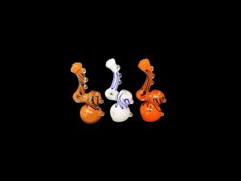 5.75”/120 Gr. FRIT AND MARBLE ART BUBBLER
