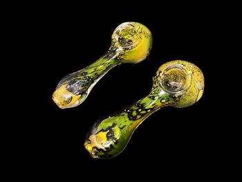 4.55"/105 Gr. PYTHON GREEN ART HAND PIPE 