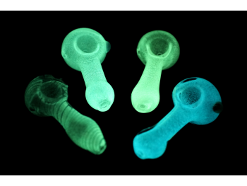 3.5'' GLOW IN DARK DELUXE PIPE, 4 CT BUNDLE