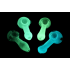 3.5'' GLOW IN DARK DELUXE PIPE, 4 CT BUNDLE