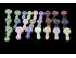 3.5"-3.75" -24 CT SLIME/PINK/PURPLE HAND PIPES BUNDLE