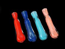 3.5" FRIT CHILLUM/ MIX COLORS