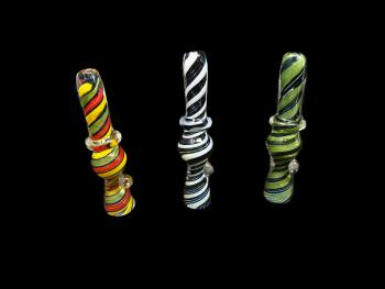 3.5"/ SWIRL ART FANCY CHILLUM