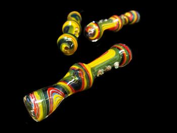 3.5" REVERSE ART DICHROIC FANCY CHILLUM