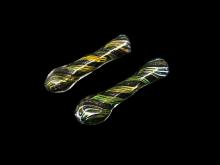 3.5" DICHRO SPIRAL ART DELUXE  CHILLUM
