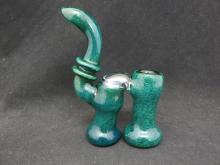 6"/240 Gr. GREEN DOUBLE CHAMBER HIGH END BUBBLER