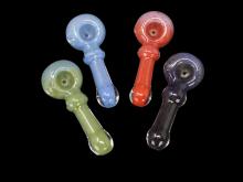 3.25"/45 Gr FRITED RIM HAND PIPE, COLOR VARY