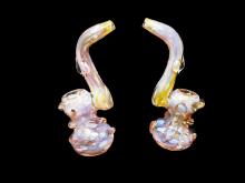 6"/150 Gr. GOLD MARBLE MEDIUM BUBBLER