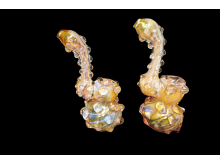 5.75'-170 Gr FULL MARBLE GOLDEN BUBBLER