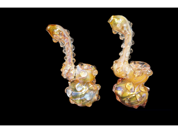 5.75'-170 Gr FULL MARBLE GOLDEN BUBBLER