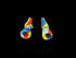4" QUADRI COLOR FUNNEL SHAPED CHILLUM