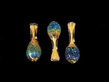 3"/36 Gr. DOUBLE GLASS  FLAT CHILLUM