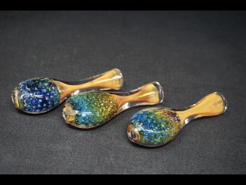 3"/36 Gr. DOUBLE GLASS  FLAT CHILLUM