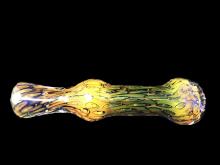 3.5"/37 G . DOUBLE GLASS FANCY CHILLUM