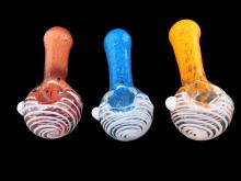 3.25"/50  GR. SLIME COLOR AND FRIT ART  PIPE