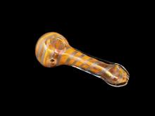 4"  SWIRL ART GLOW IN DARK  PIPE