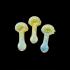 3.75"/65 Gr SILVER FUMED R4 ART FANCY HAND PIPE