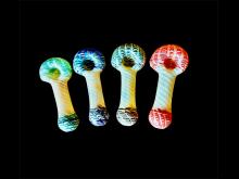 4'/100 GRAM FULL BODY ART DELUXE HAND PIPE, COLOR VARY