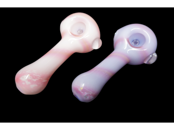 5”/125 Gr. US MILKY TUBE PINK ART HIGH END HAND PIPE 