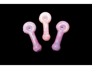  3.75"-4"/75 GR. US MILKY PINK PURPLE DELUXE HAND PIPE 