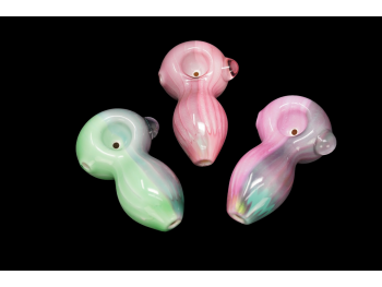 3.75"/95 Gr TWO COLOR TONE FANCY EGG PIPE, COLOR VARY