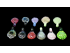 HAND MADE GLASS FLOWER PENDANT/ COLOR MIX