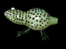 4.5"/130 Gr GREEN FANCY FROG PIPE