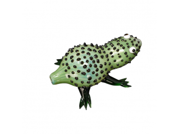 4.5"/130 Gr GREEN FANCY FROG PIPE