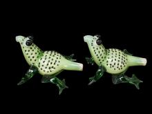 5"/170 Gr GREEN FANCY FROG PIPE