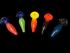 3.75"/50 Gr. MULTI FRIT DUAL COLOR HAND PIPE