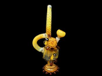 11.5"/510 Gr. HONEYBEE HANDCRAFTED WATER PIPE 