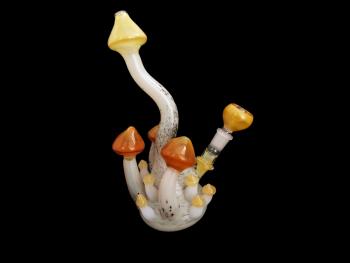 HANDCRAFTED BUNCH MUSHROOM ARTISTIC WATER PIPE 