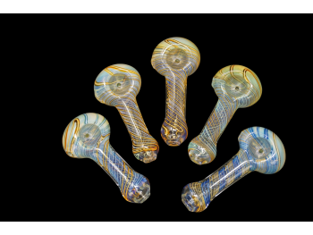 3.5"/55 Gr FUMED AND SWIRL ART SMOKING HAND PIPES