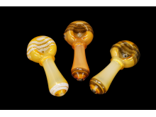 3.25"/55 Gr FUMED ART RIM PIPE, COLOR MIX