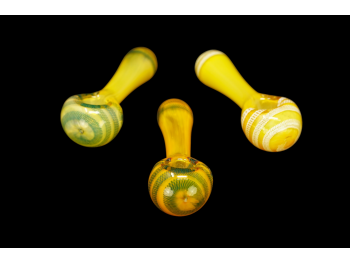 3.5"/60-65 Gr GOLDEN FANCY HAND PIPE, COLOR MIX
