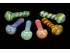3'/55 Gr SWIRL ART HAND PIPES, COLOR ASSORTED