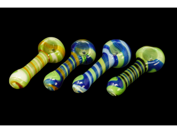 3.5"/70 Gr MULTI COLOR  ART HAND  MADE DELUXE PIPE