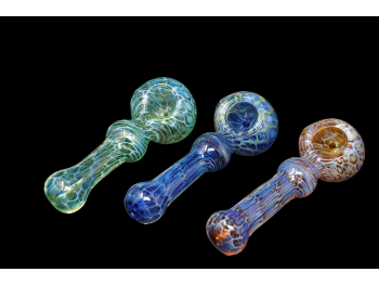 4.75" DOUBLE GLASS FANCY PIPE
