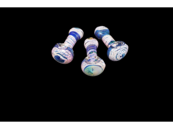 3.75"/80 Gr. DOUBLE GLASS WITH FANCY ART HAND PIPE