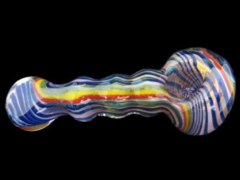4.5"/115 G.  GOLD FUMED AND  RASTA COLOR DICHRO PIPE 