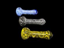 3.5"/65-70 GRAM ZIG ZAG ART HAND PIPE