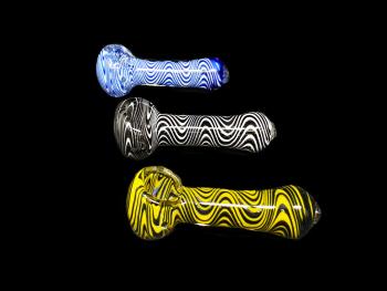 3.5"/65-70 GRAM ZIG ZAG ART HAND PIPE 